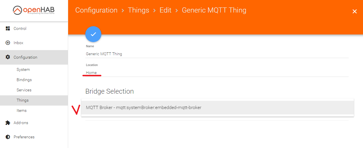 Настройка MQTT брокера в openHab2